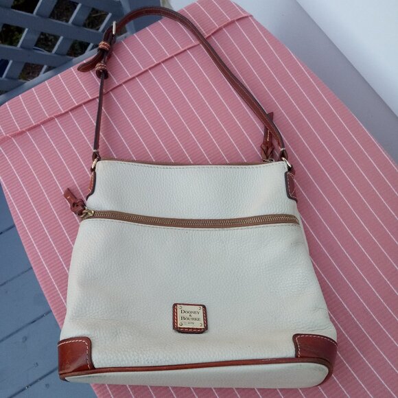 Dooney & Bourke AWL  Pebbled Leather Shoulder Bag - Picture 1 of 7